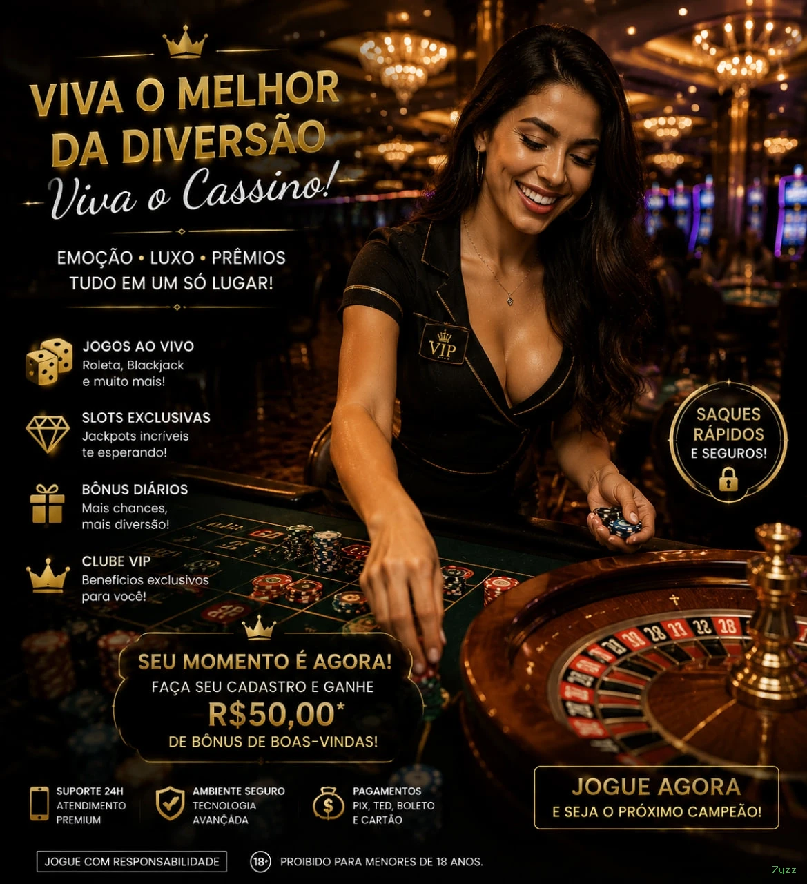 Bacará VIP com squeeze feature